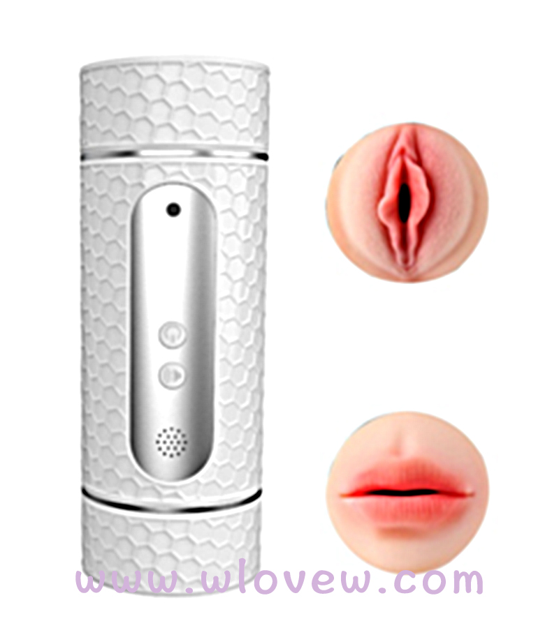 Male Masturbator Vibration 12 speed Double headed use (mouth + genitals)