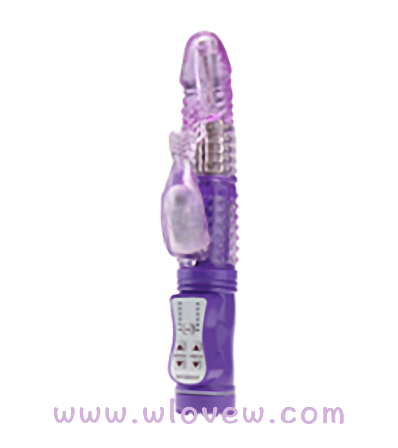 360 degree rotation Vibrator Realistic dildo，mermaid (purple)