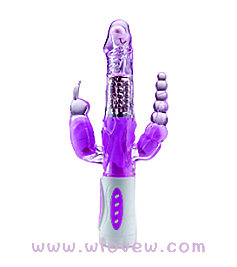 OLO 360 degree rotation ,swing Dildo Vibrator (purple)